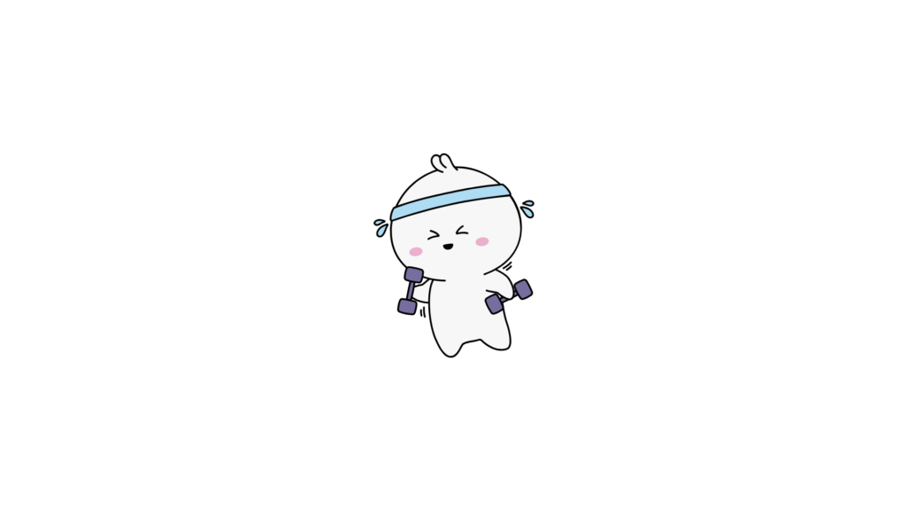 Kawaii fitness icon