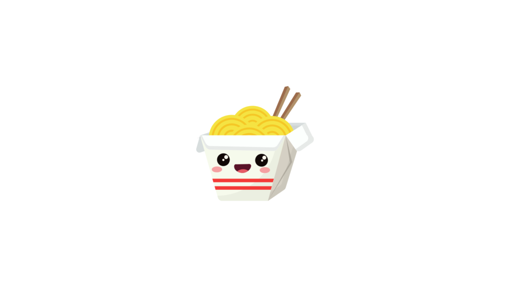 Kawaii takeaway icon