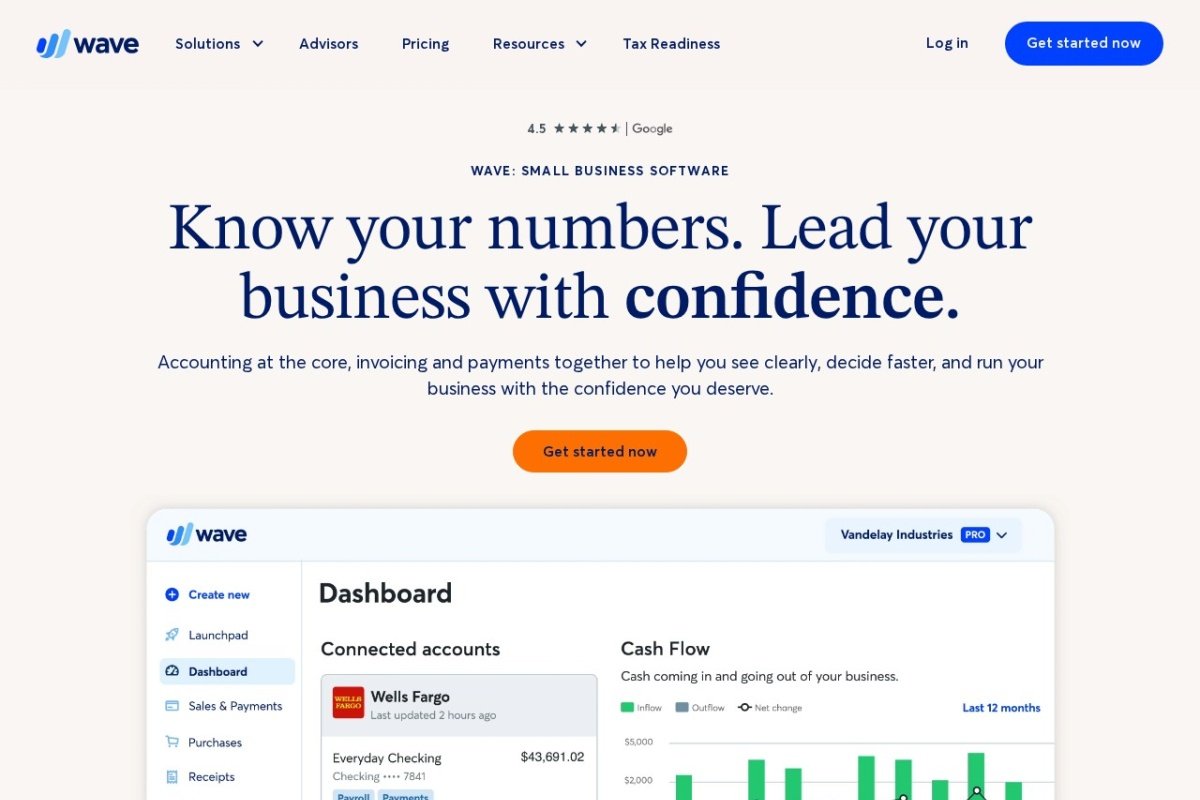 Wave homepage screenshot