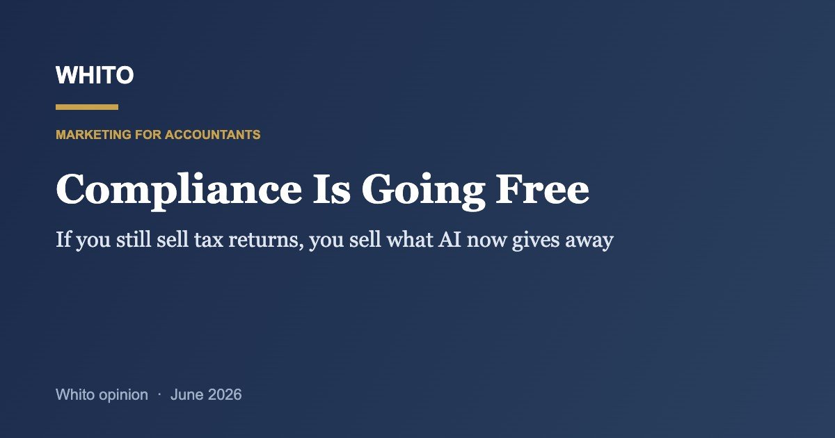 Whito opinion: accountancy compliance becoming a commodity as AI automates routine work