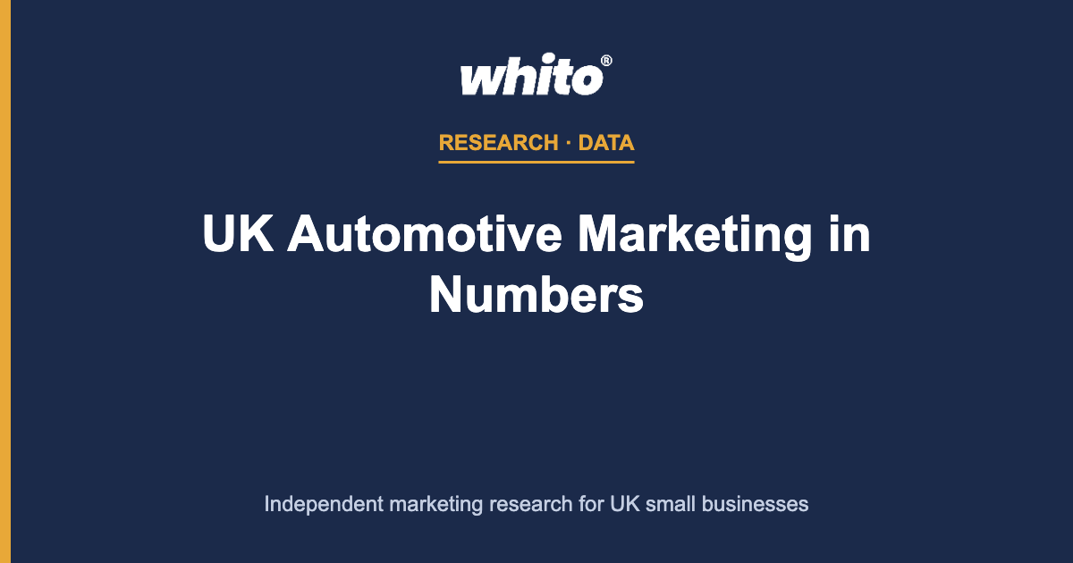 UK Automotive Marketing in Numbers