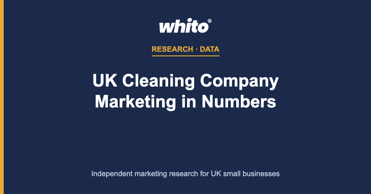 UK Cleaning Company Marketing in Numbers