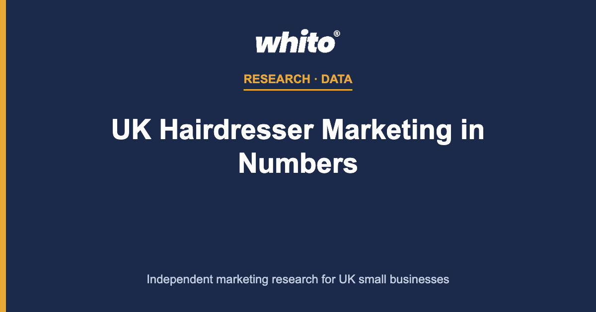 UK Hairdresser Marketing in Numbers