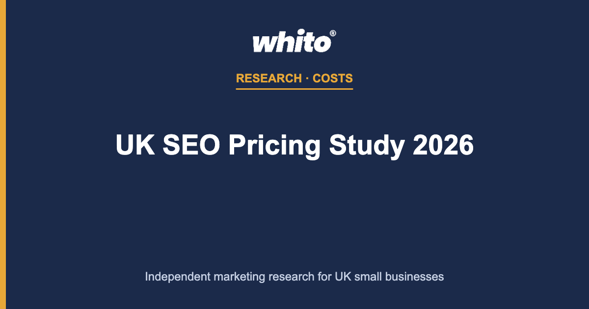UK SEO Pricing Study 2026