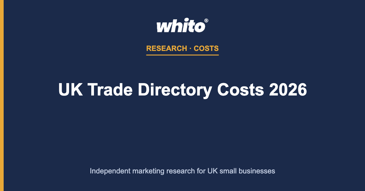 UK Trade Directory Costs 2026