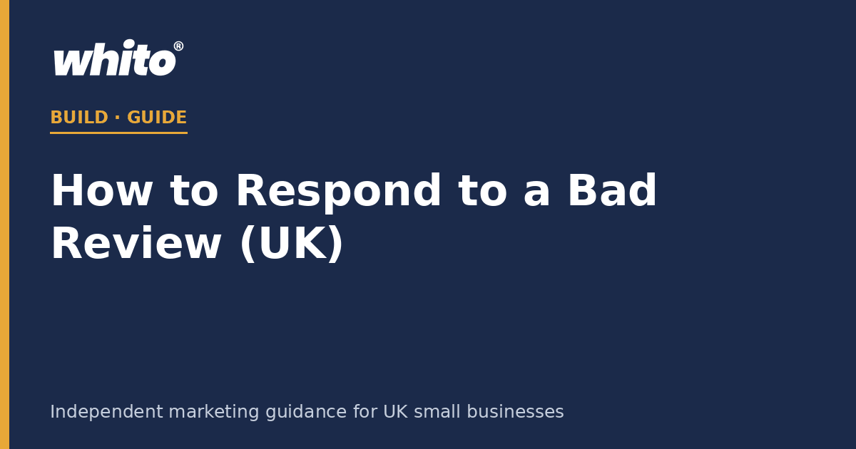 How to Respond to a Bad Review (UK)