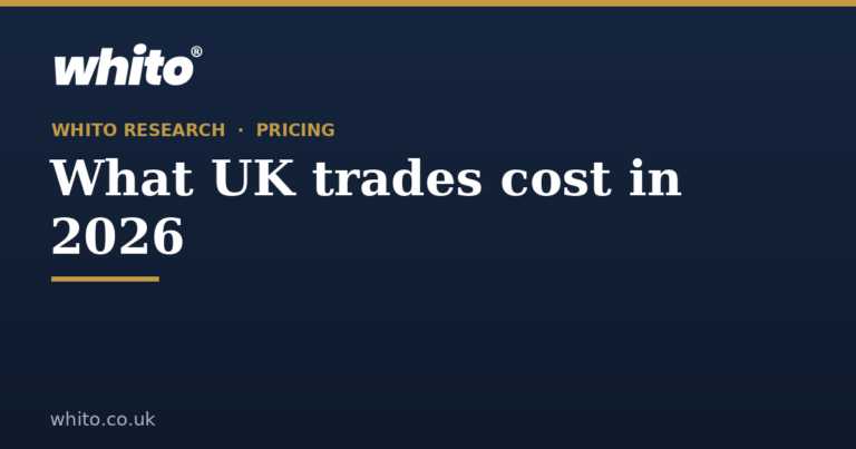 What UK trades cost in 2026: electricians, plumbers and roofers, job by job