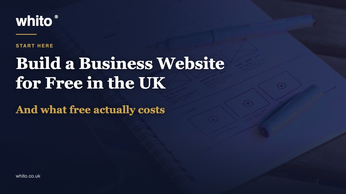 Whito guide: how to build a UK business website for free