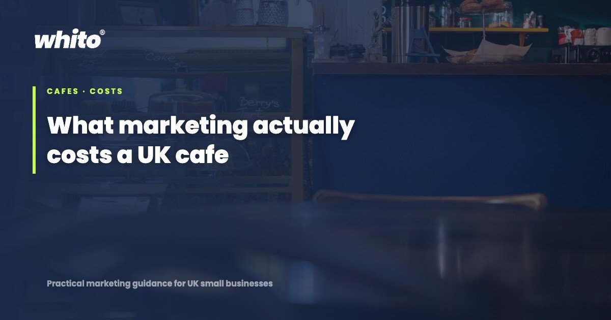 What marketing actually costs a UK cafe