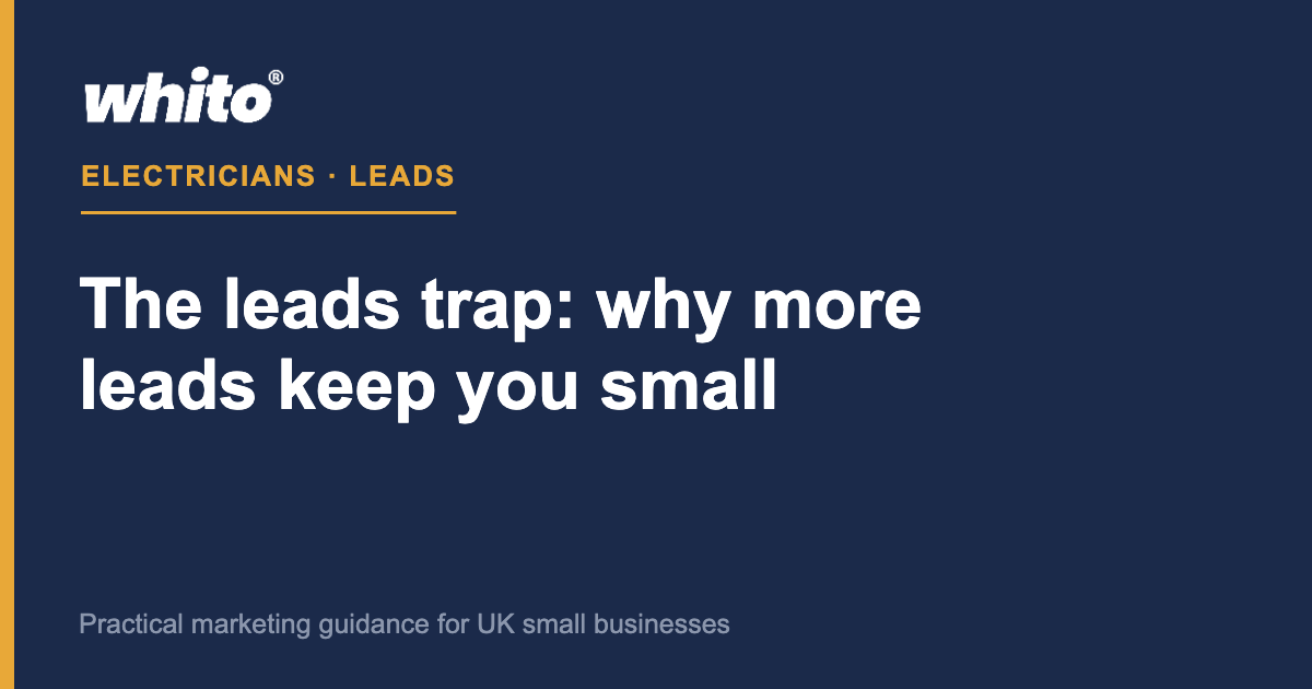 The leads trap for electricians - Whito