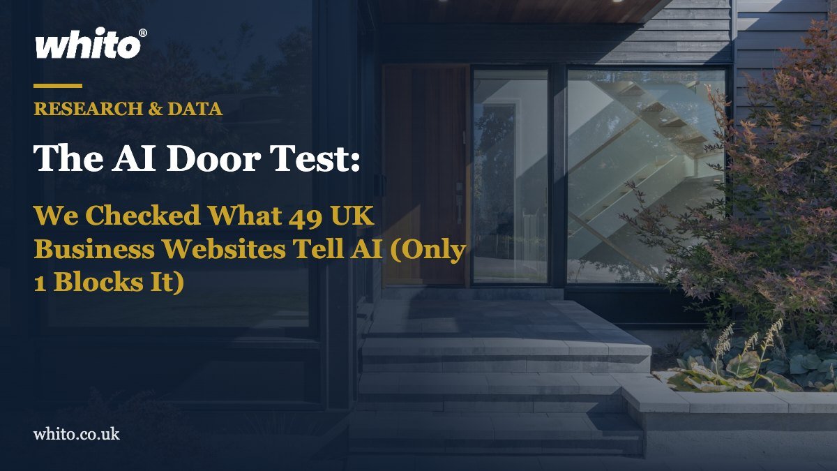 The AI Door Test: We Checked What 49 UK Business Websites Tell AI (Only 1 Blocks It)