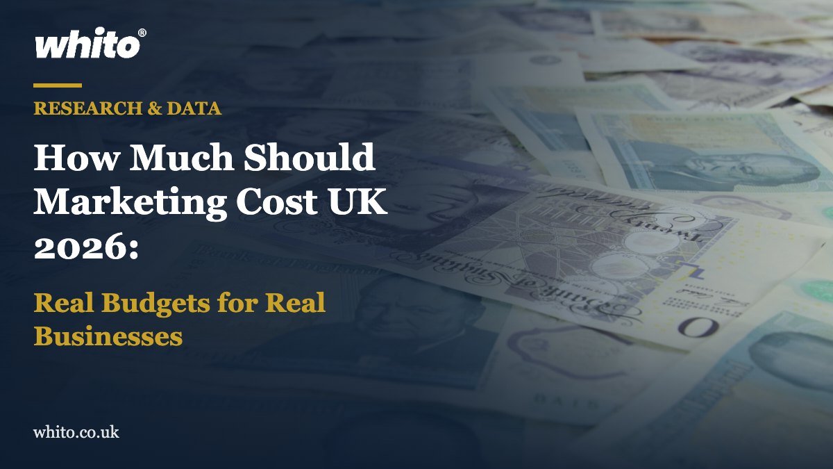 Whito research featured image: How Much Should Marketing Cost UK 2026: Real Budgets for Real Businesses