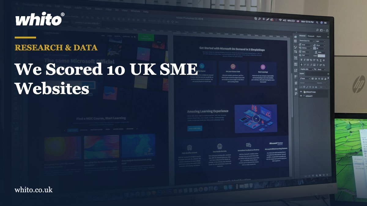 Whito research featured image: We Scored 10 UK SME Websites