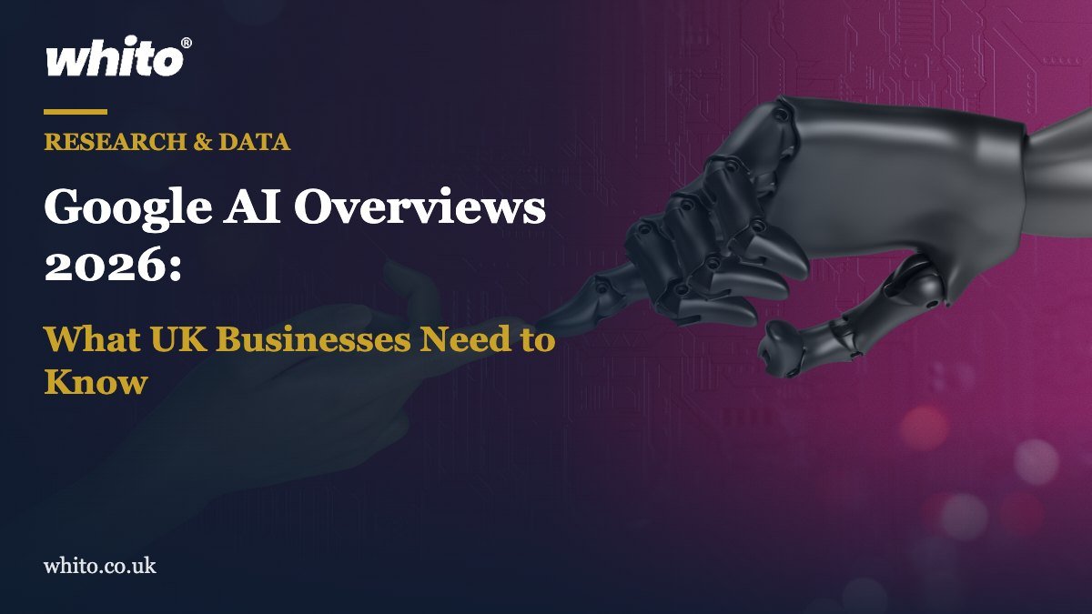 Whito research featured image: Google AI Overviews 2026: What UK Businesses Need to Know