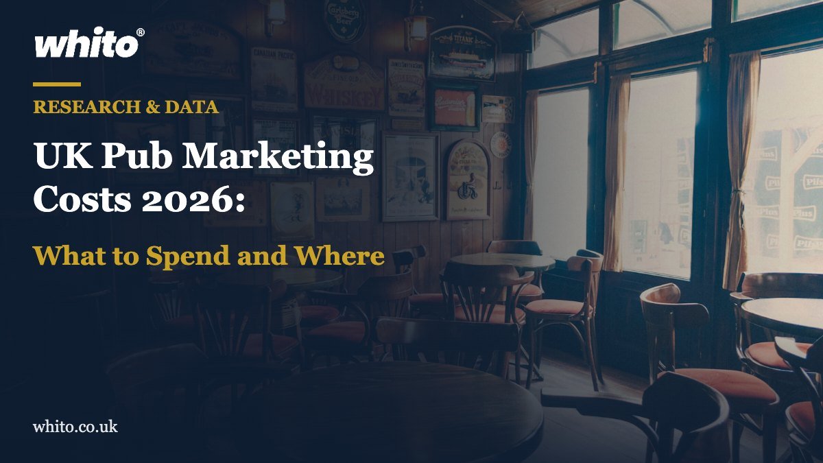 Whito research featured image: UK Pub Marketing Costs 2026: What to Spend and Where