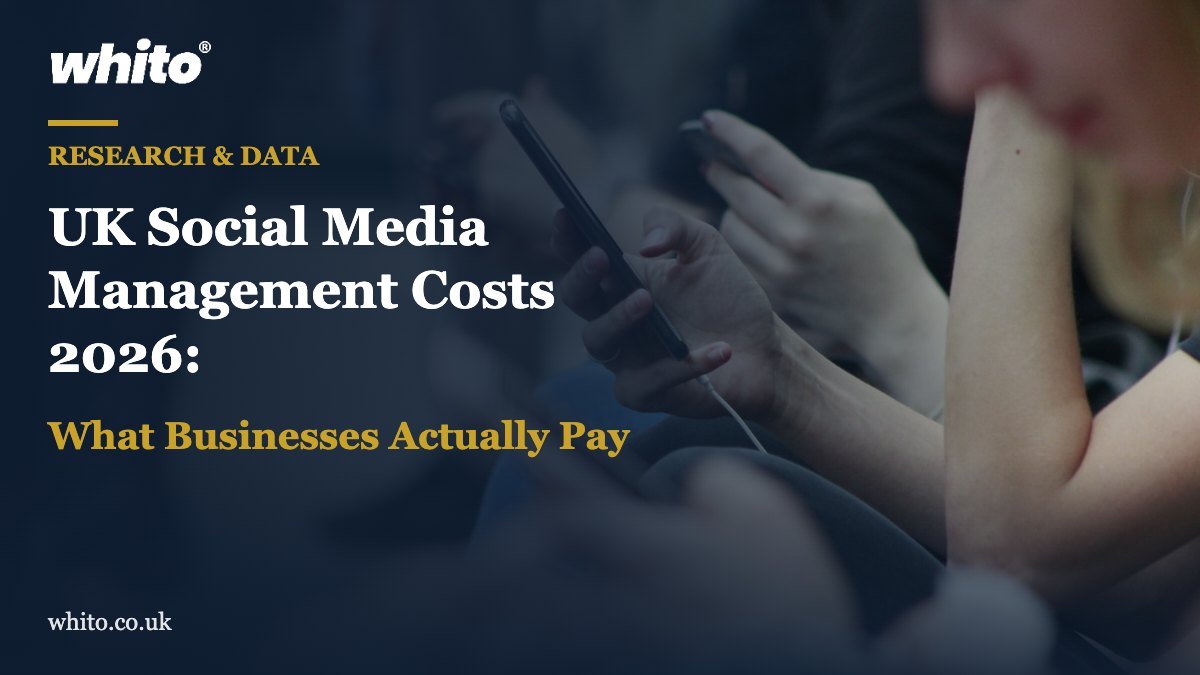 Whito research featured image: UK Social Media Management Costs 2026: What Businesses Actually Pay