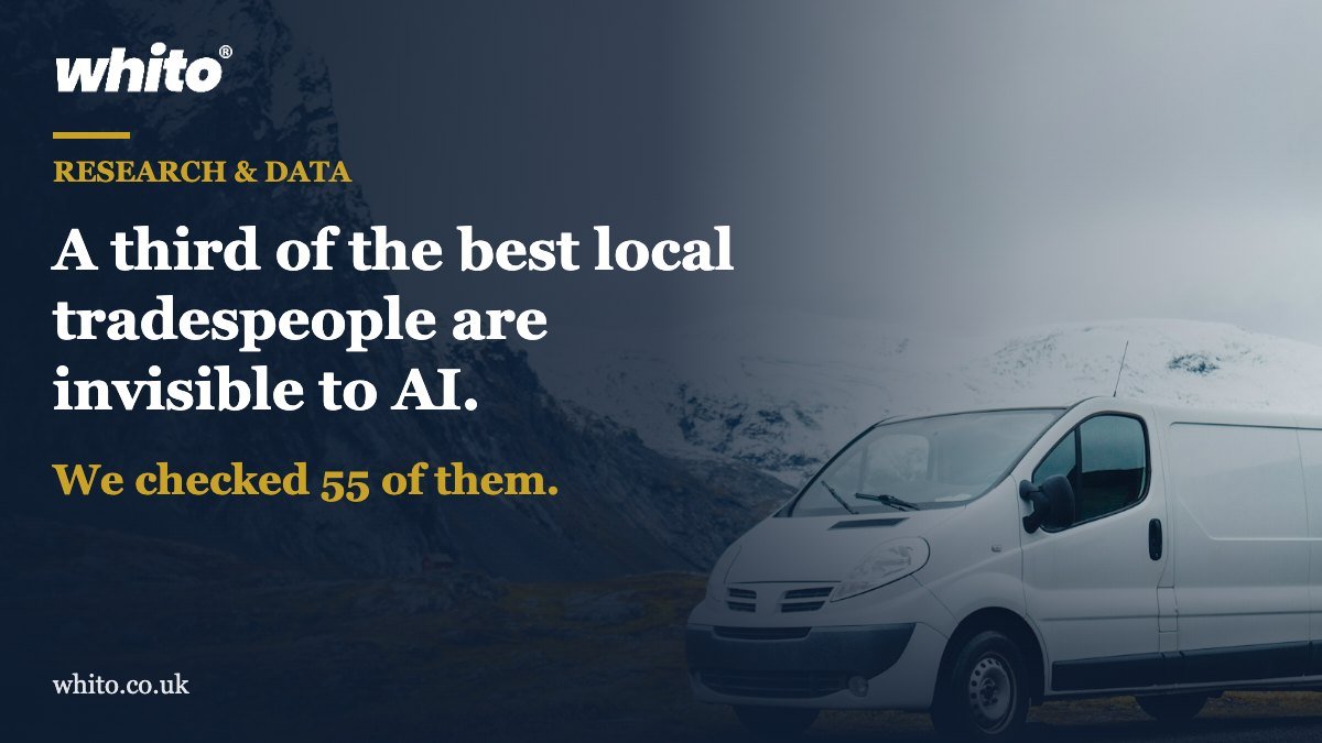 A third of the best local tradespeople are invisible to AI. We checked 55 of them.
