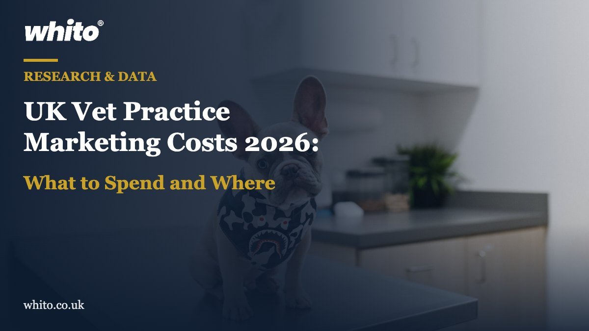 Whito research featured image: UK Vet Practice Marketing Costs 2026: What to Spend and Where