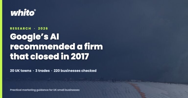 Can you trust Google&rsquo;s AI to recommend a tradesperson? We checked 20 UK towns (2026 data)