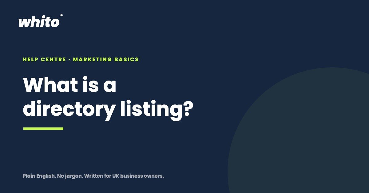 What is a directory listing? Whito Help Centre explainer
