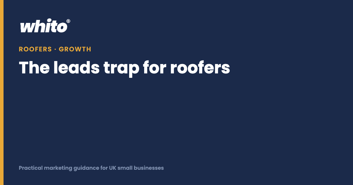 The leads trap for roofers