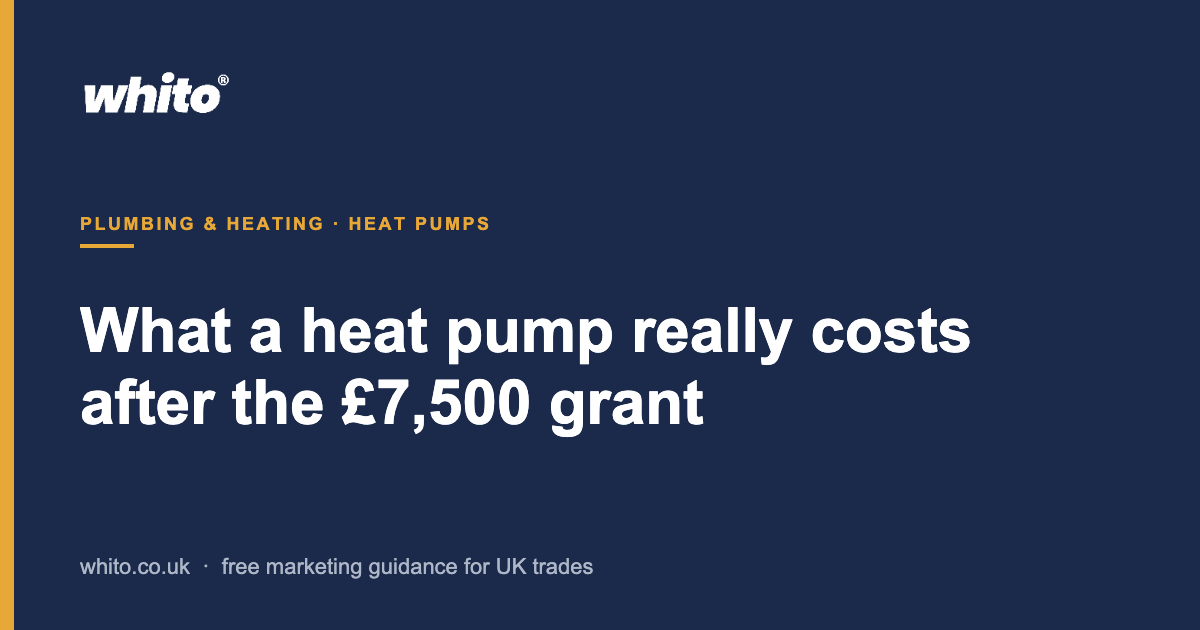 What a heat pump really costs after the grant