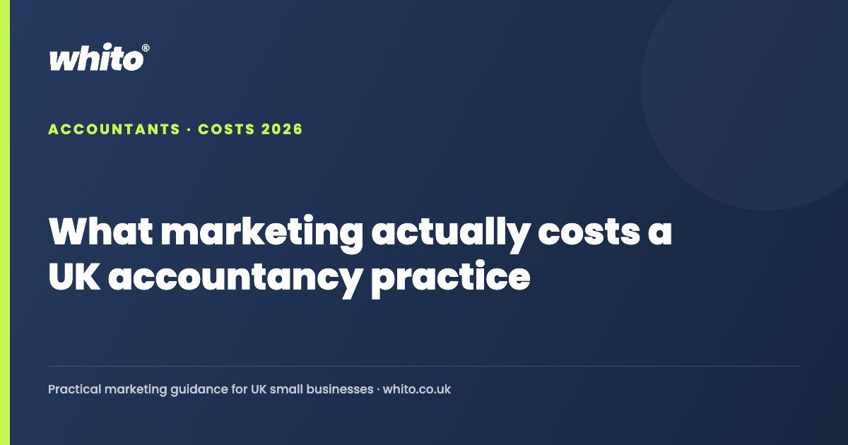 What marketing actually costs a UK accountancy practice