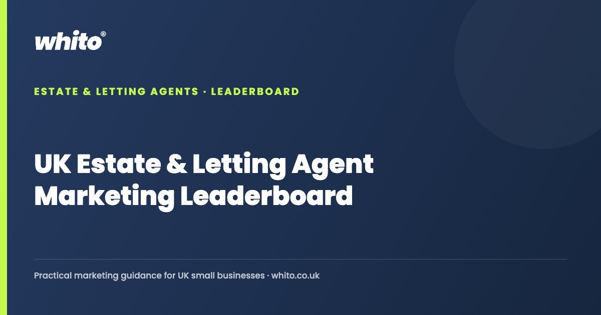 UK Estate & Letting Agent Marketing Leaderboard