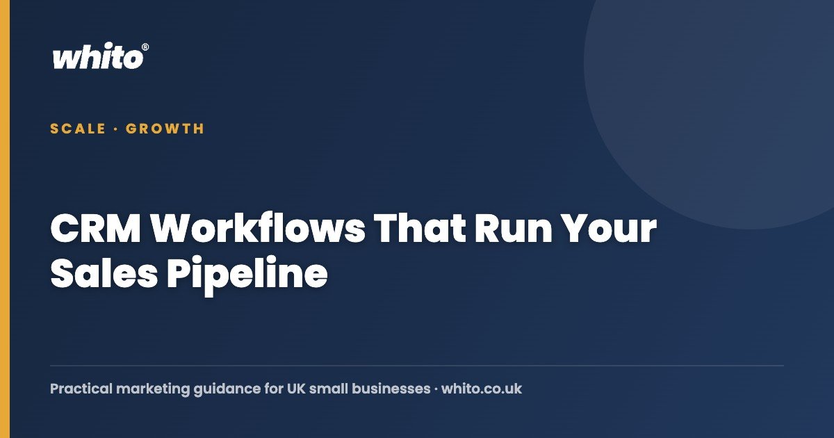 CRM Workflows That Run Your Sales Pipeline โ Whito