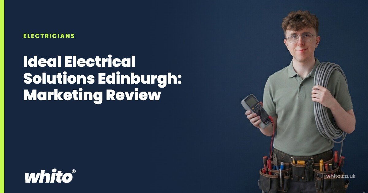 Whito founder pictured as a electrician