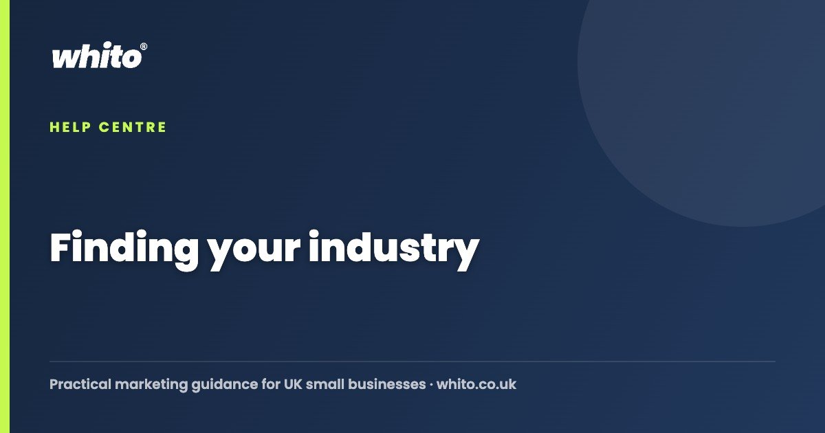 Finding your industry — Whito