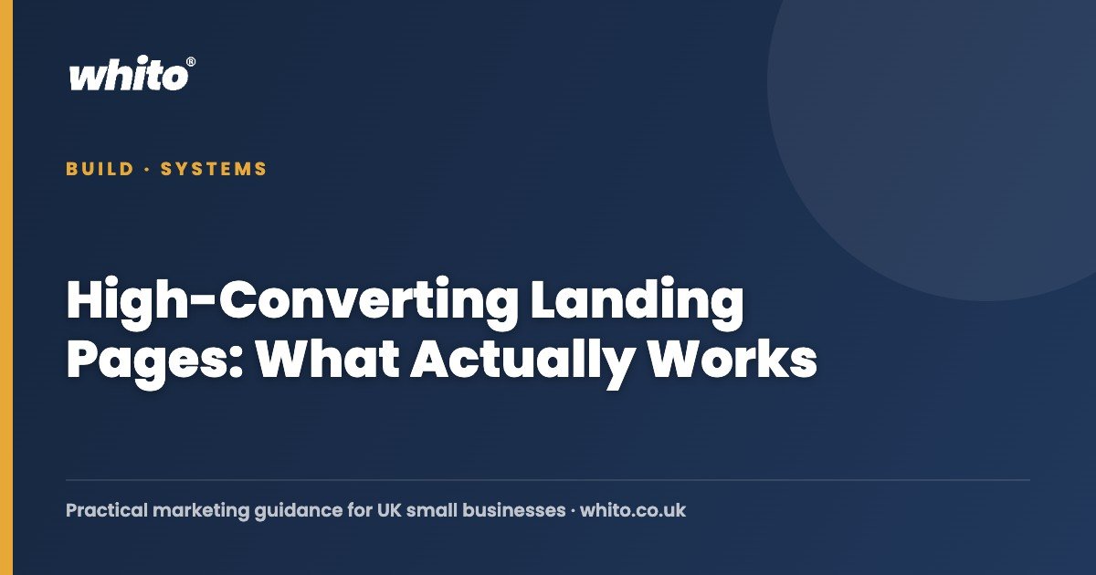 High-Converting Landing Pages: What Actually Works โ Whito