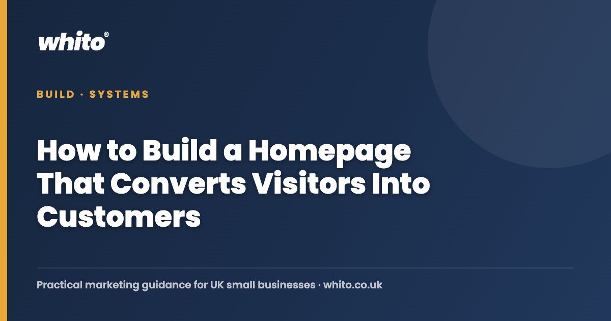 How to Build a Homepage That Converts Visitors Into Customers โ Whito