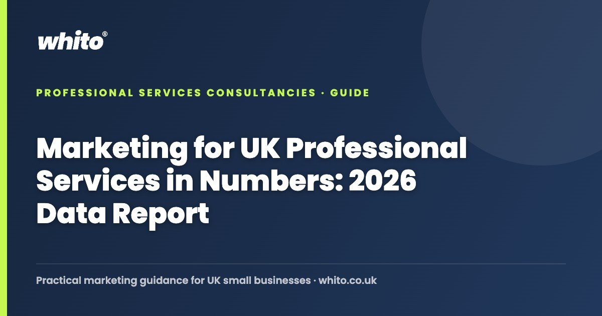 Marketing for UK Professional Services in Numbers: 2026 Data Report — Whito