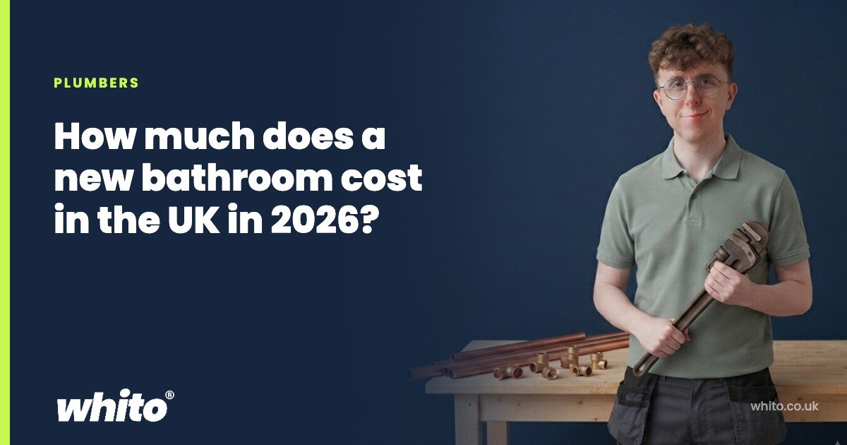 Whito founder pictured as a plumber