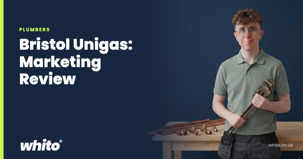 Whito founder pictured as a plumber