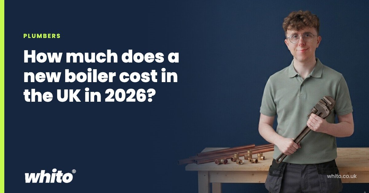 Whito founder pictured as a plumber