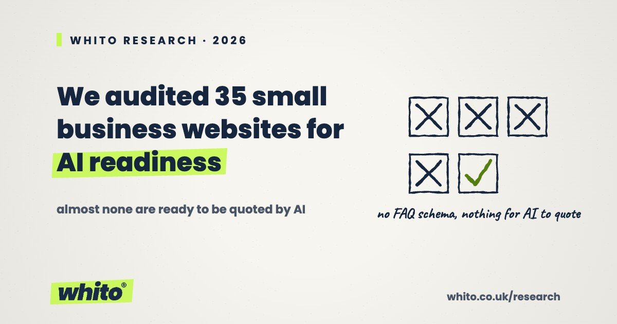 Invisible to AI: We Audited 35 UK Small Business Websites for AI Readiness. Almost None Are Ready