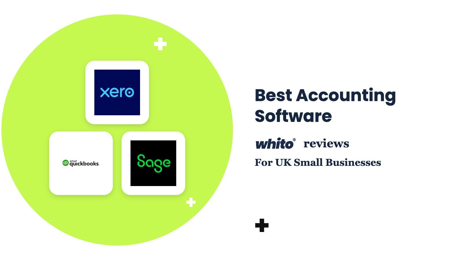 Xero, QuickBooks, Sage logos – Best Accounting Software, reviewed by Whito for UK small businesses