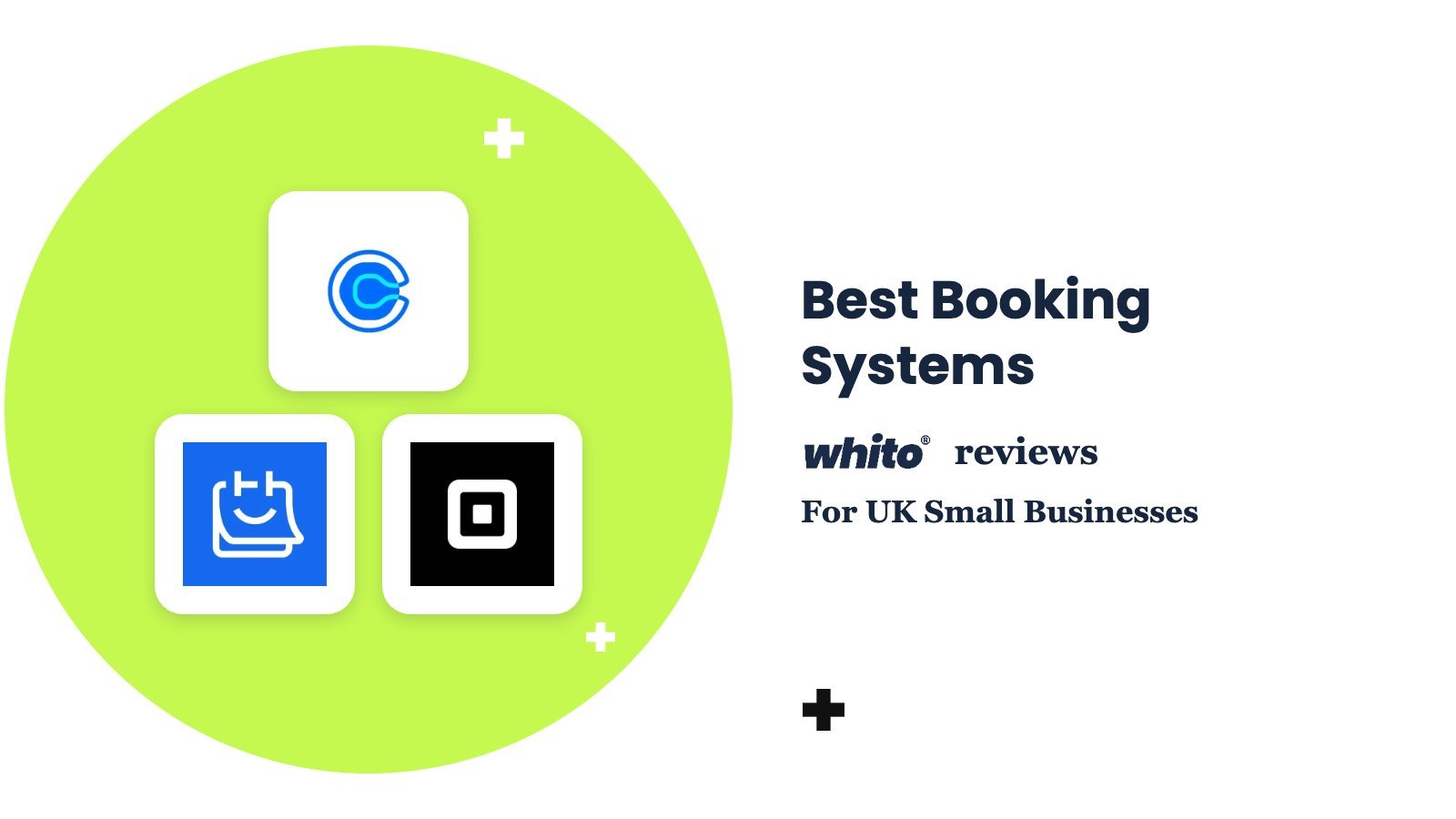Calendly, TidyCal, Square logos &ndash; Best Booking Systems, reviewed by Whito for UK small businesses