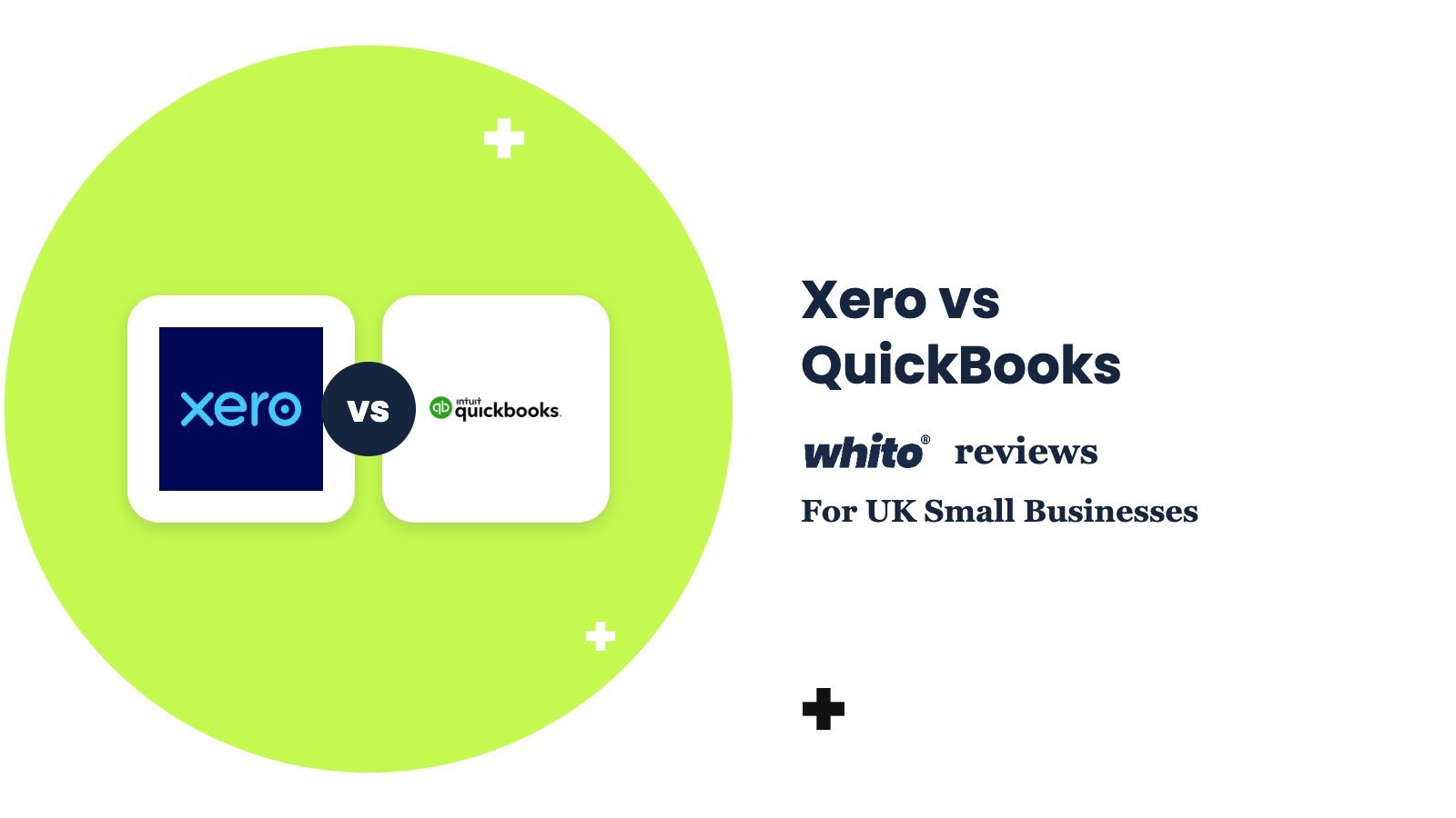 Xero, QuickBooks logos – Xero vs QuickBooks, reviewed by Whito for UK small businesses