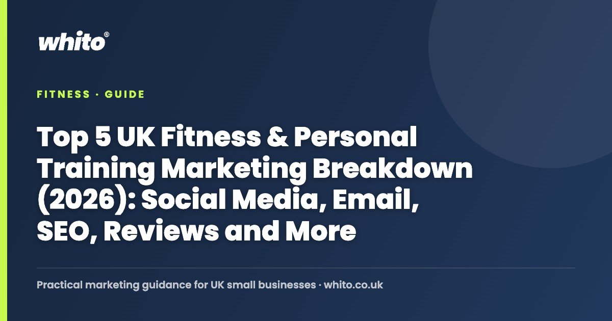 Top 5 UK Fitness & Personal Training Marketing Breakdown (2026): Social Media, Email, SEO, Reviews and More — Whito