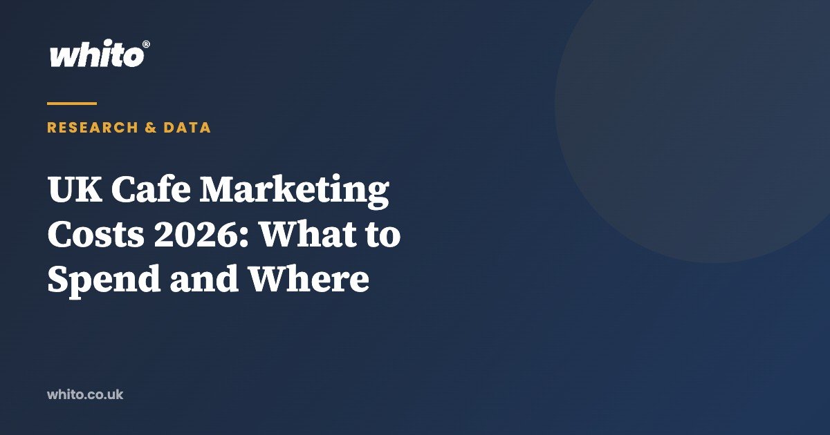 UK Cafe Marketing Costs 2026: What to Spend and Where — Whito