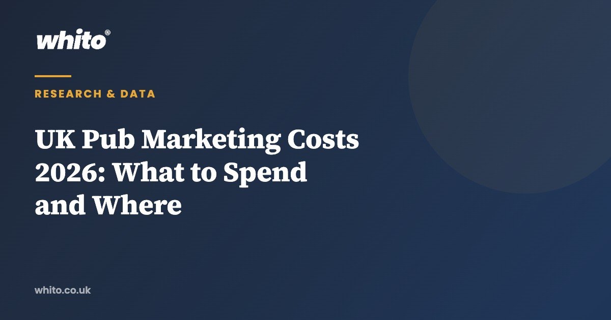 UK Pub Marketing Costs 2026: What to Spend and Where — Whito