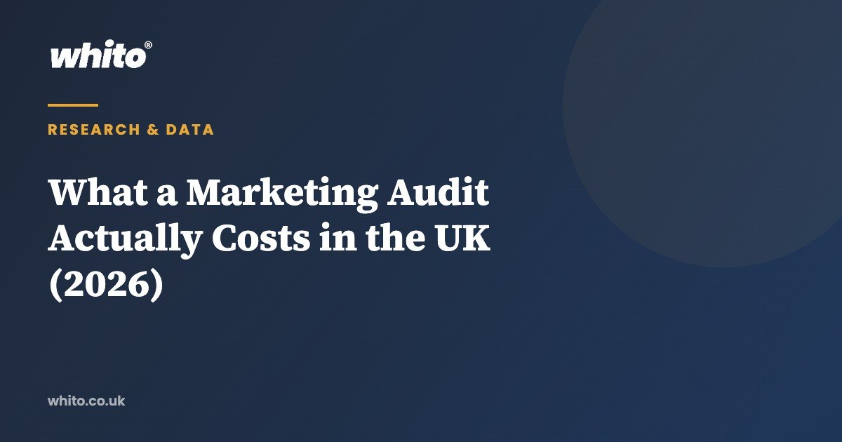 What a Marketing Audit Actually Costs in the UK (2026) — Whito