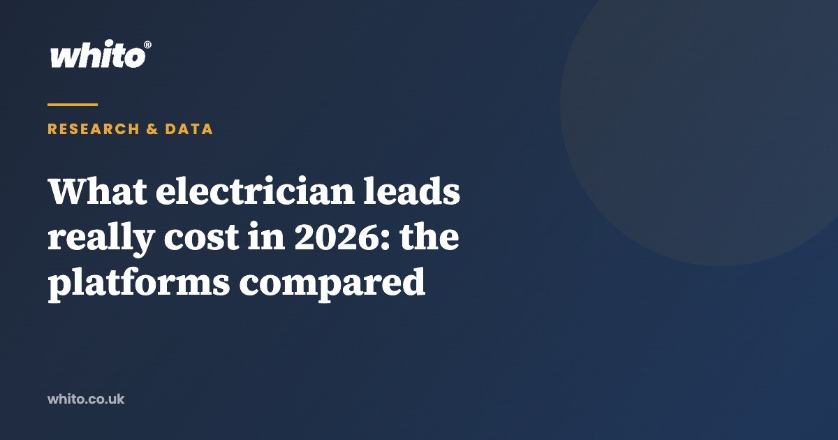What electrician leads really cost in 2026: the platforms compared — Whito