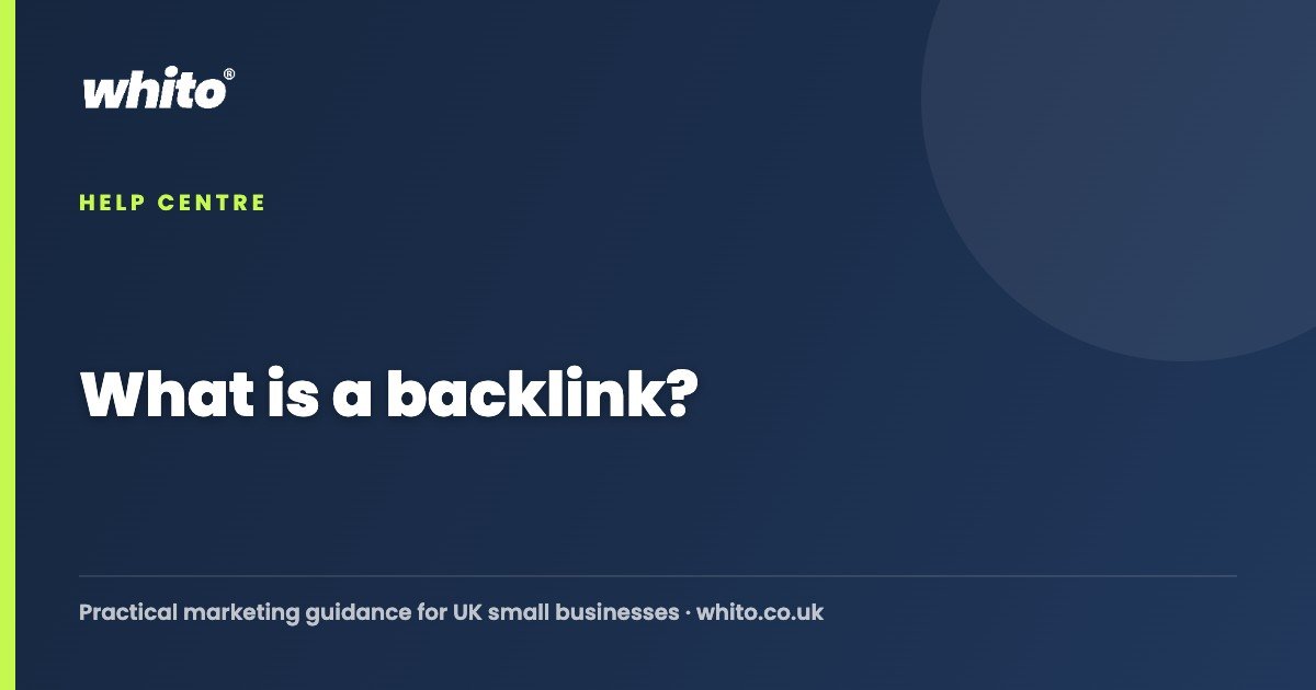 What is a backlink? — Whito
