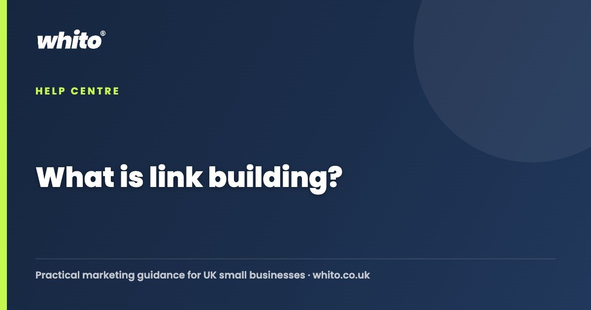 What is link building? — Whito