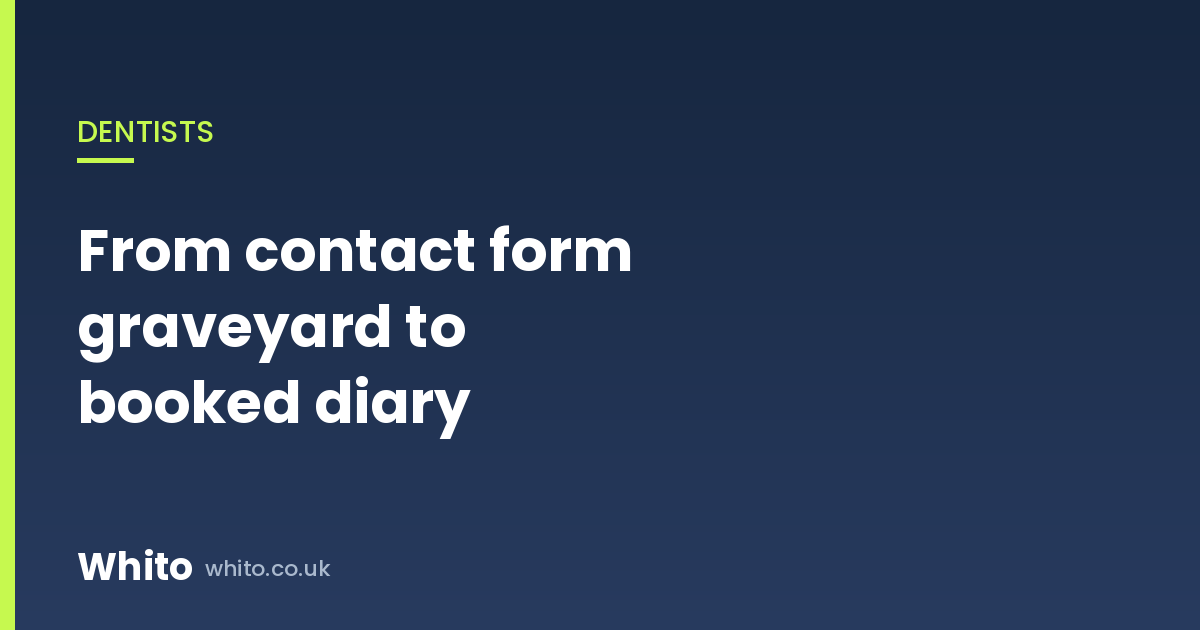 Your Practice Website Is a Contact Form Graveyard
