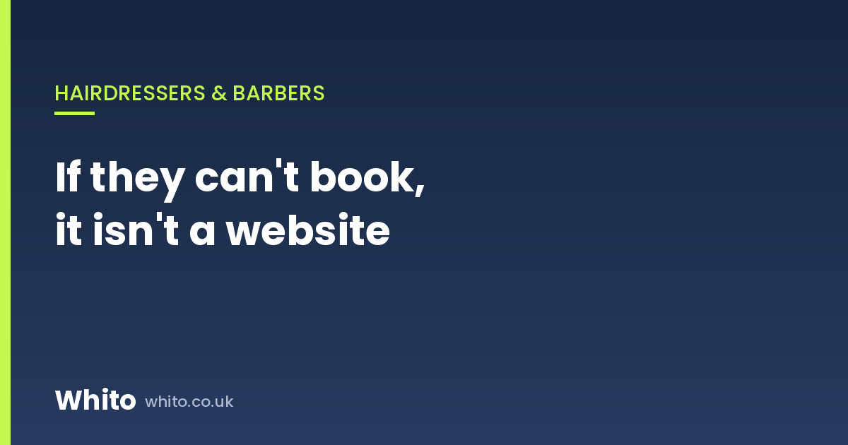 If They Can’t Book at Midnight, You Don’t Have a Website